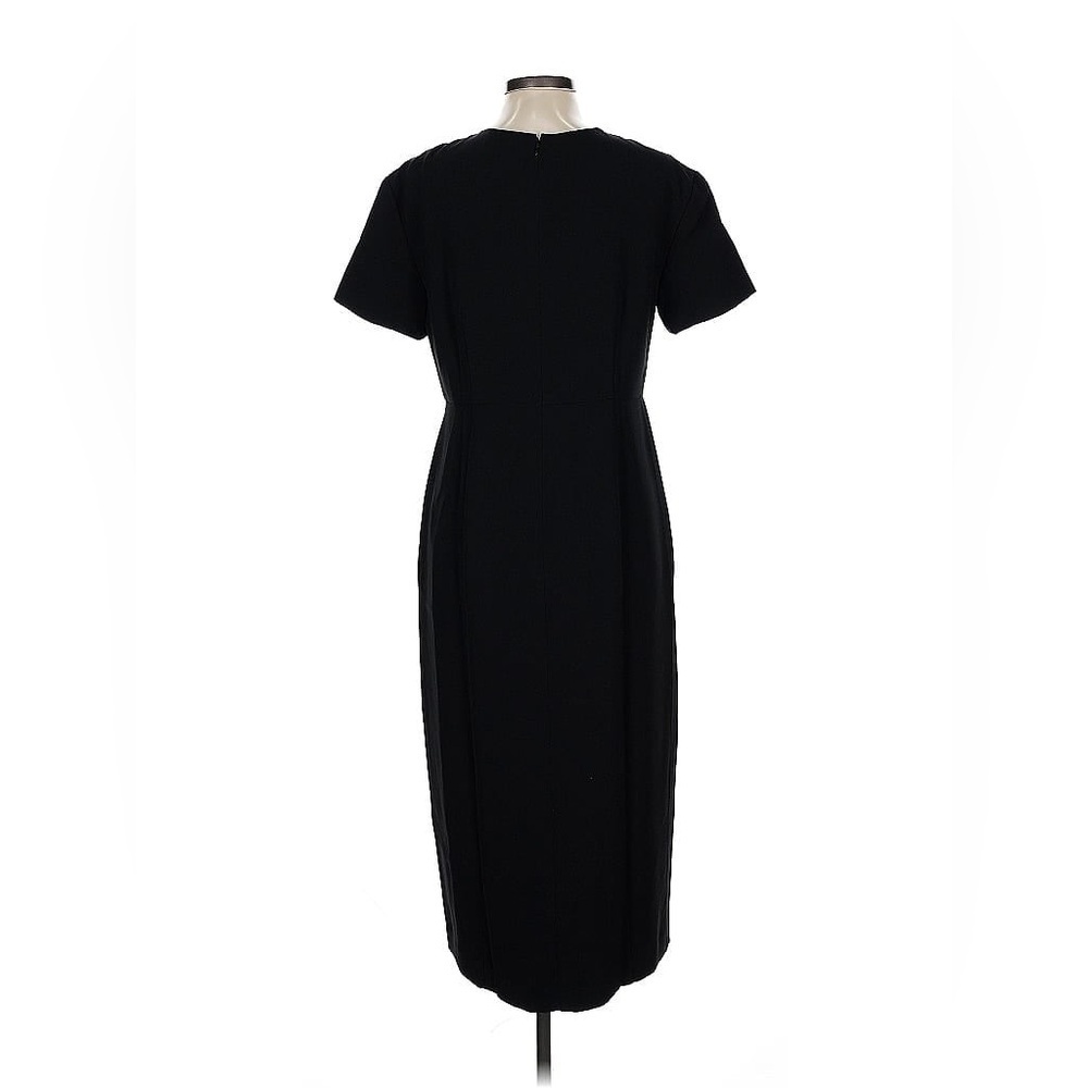 Ann Taylor Dropped Sleeve Black Sheath Midi Pencil Dress 10 - Picture 3 of 10